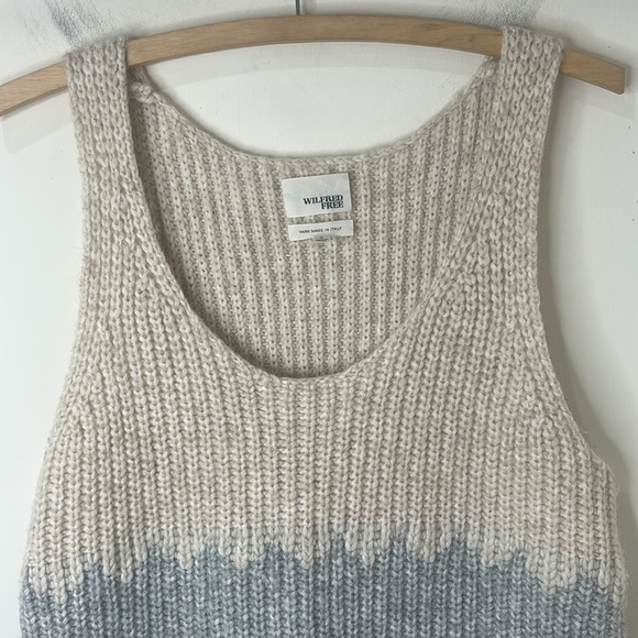 WILFRED FREE Karolin Knit Colorblock Sleeveless Knit Sweater Tunic Size Small - Picture 3 of 13